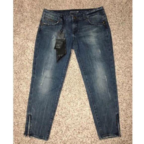 Express Jeans REROCK Skinny Crop Size 30 NWT - Picture 1 of 6